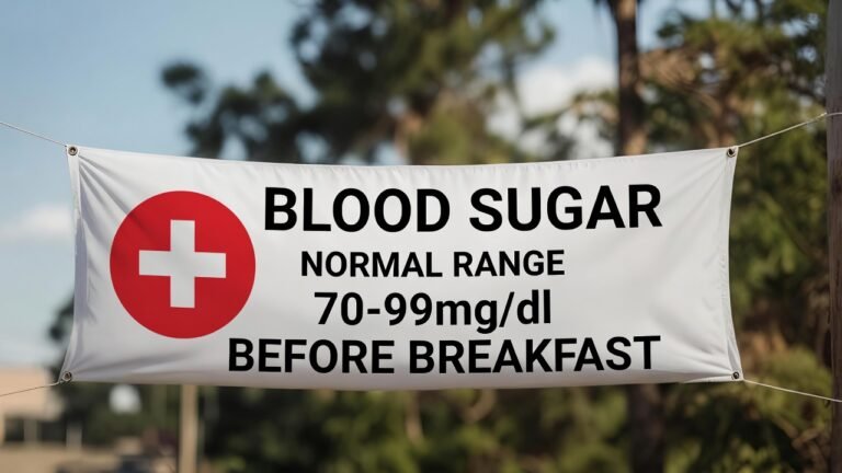 Blood sugar health illustration showing glucose regulation and insulin balance in the human body