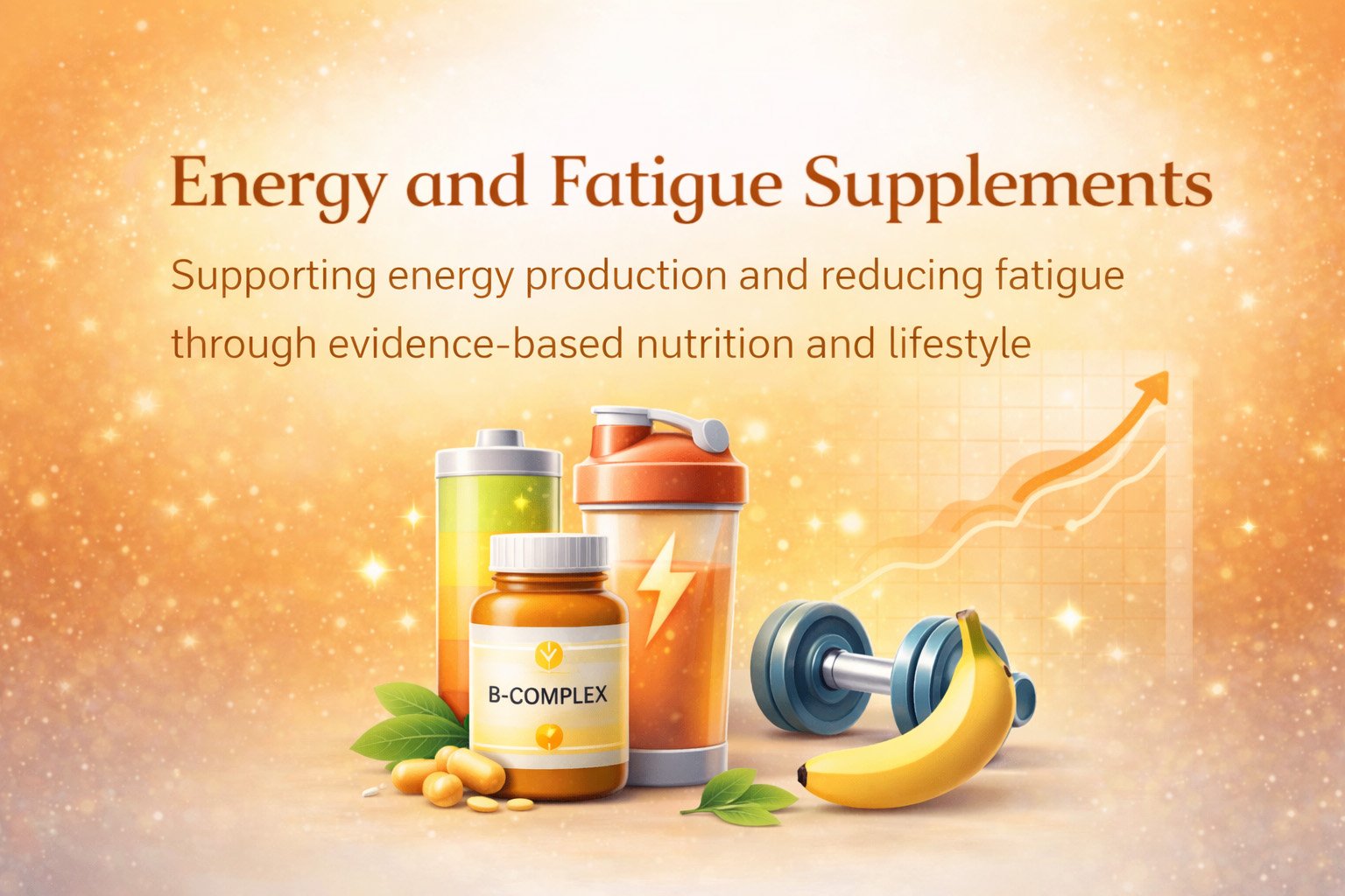 Energy and fatigue supplements supporting energy production and reducing tiredness