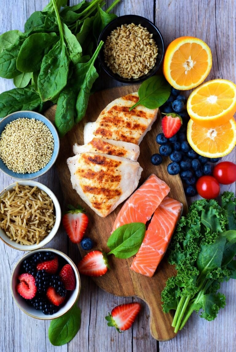 Foods that boost metabolism: legumes, whole grains, and natural supplements on a wooden table