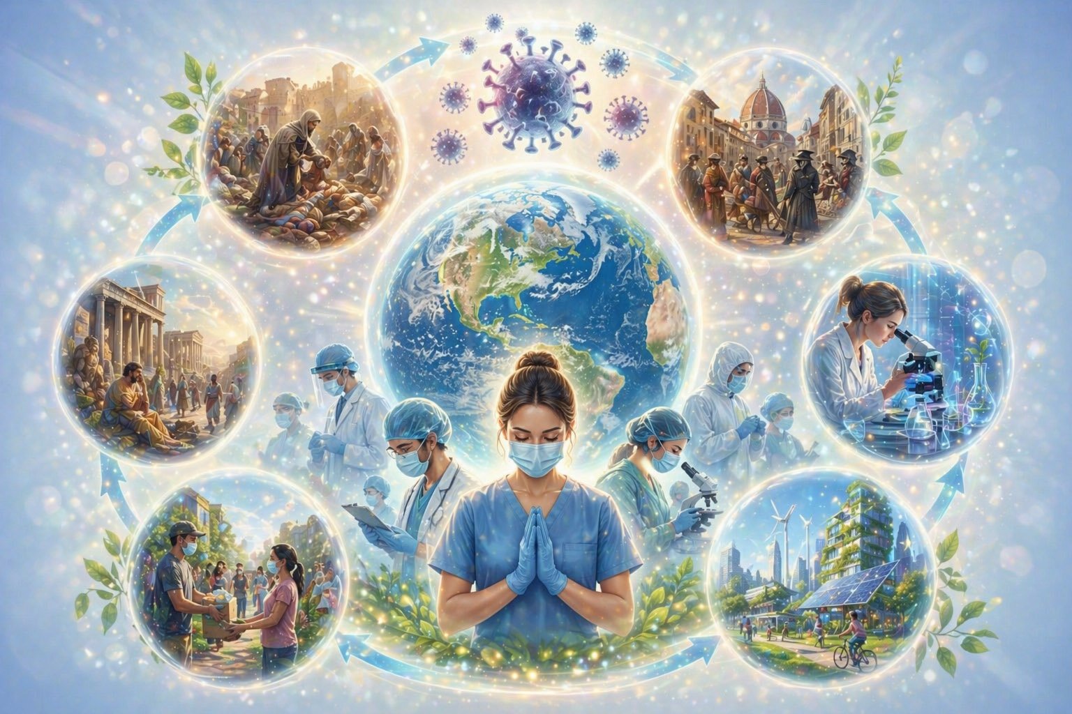 How pandemics shaped civilizations through history, from ancient plagues to modern medicine and public health responses