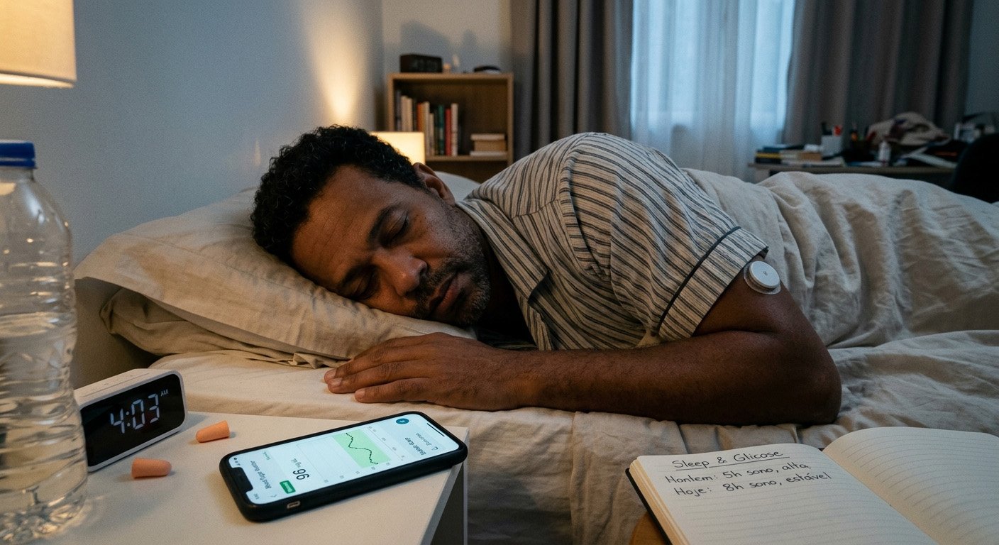 Woman sleeping at night illustrating the importance of sleep for blood sugar regulation and metabolic health