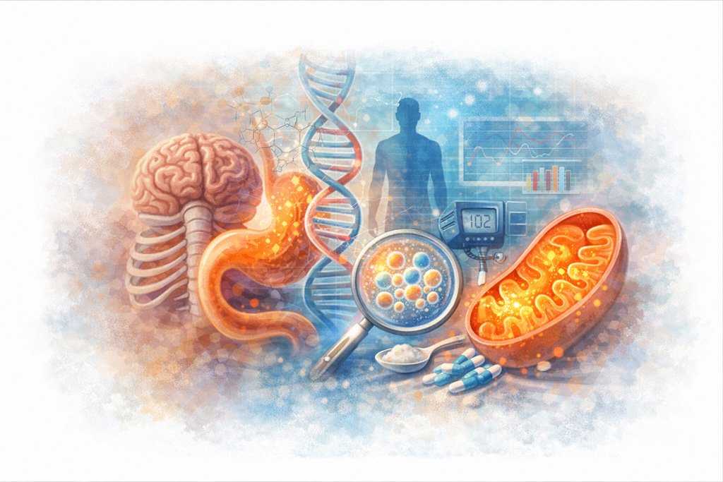 Metabolism and cellular energy processes affecting long-term health and survival